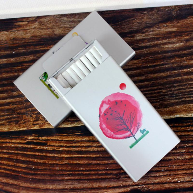 Phụ Nữ Mỏng Hộp  Ốp Lưng Dễ Thương In Hình  Hộp Thảo Dược  Hộp Bảo Quản Ốp Lưng Trượt Kim Loại Hộp Đựng  Quà Tặng