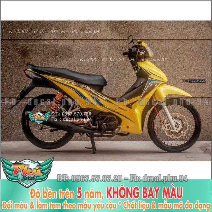 Tem rời Wave 125i vàng đen
