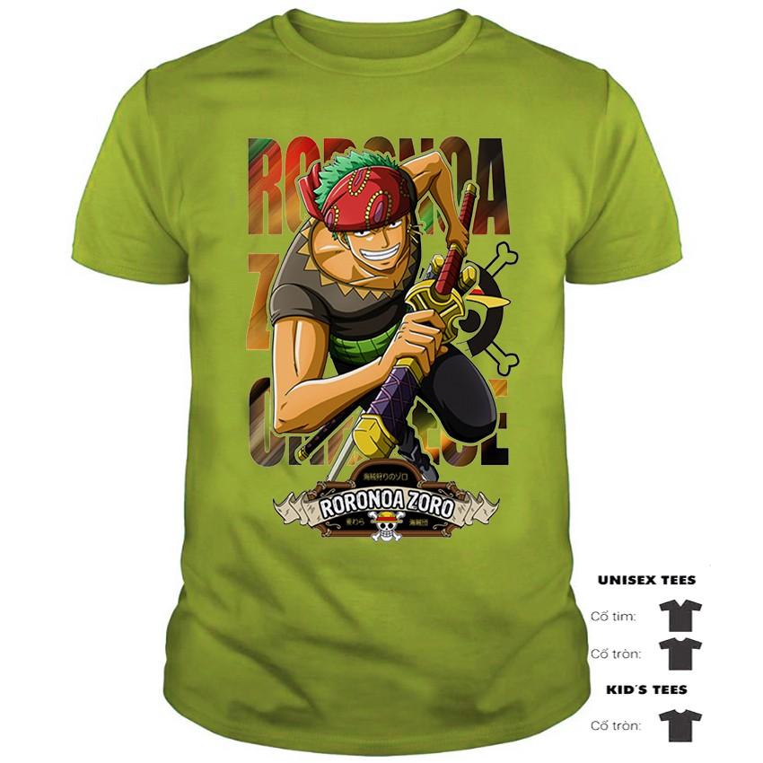 Áo Thun Roronoa Zoro One Piece Siêu Chất | Áo Thun Đảo Hải Tặc Đẹp | One Piece Tshirt