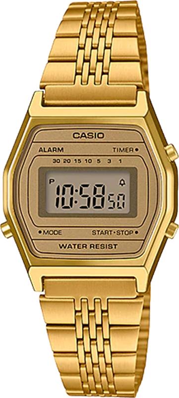 Đồng Hồ Nữ Casio LA690WGA-9DF Dây Đeo Kim Loại Mạ Vàng - Mặt Điện tử Cá Tính