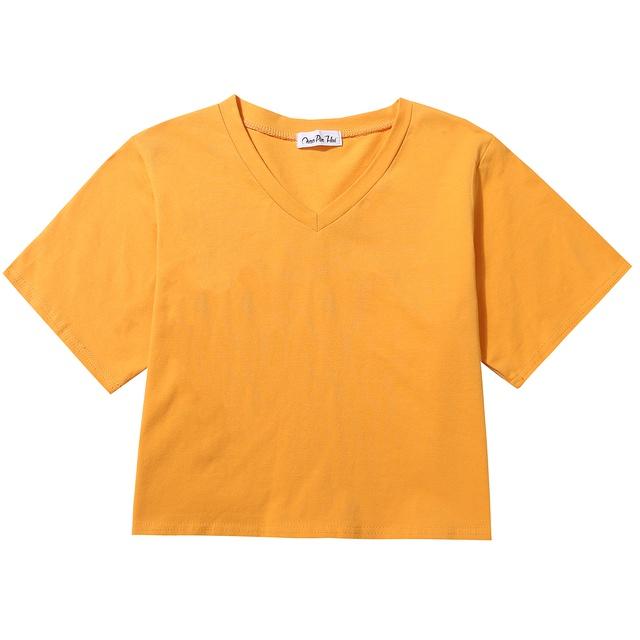 Áo croptop cổ tim dưới 55kg - Cổ tim