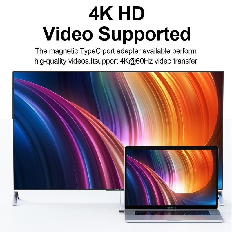 Đầu Chuyển Đổi Sạc FONKEN Sạc Nhanh Type-C USB 3.1 Màu Đen Cho laptop táo