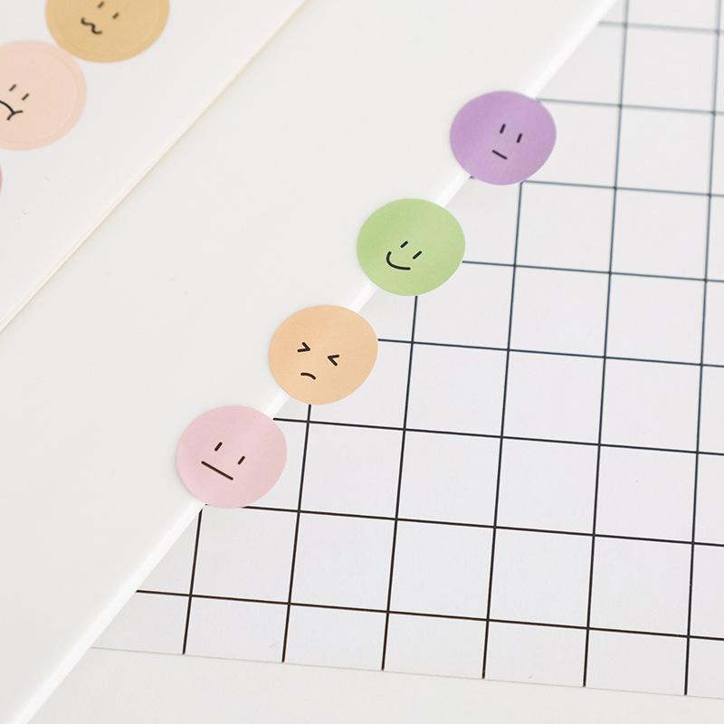 Nhãn dán hình mặt cười dễ thương để trang trí bảng kế hoạch ,sổ tay đa dụng - Nhãn dán TMBOOKS