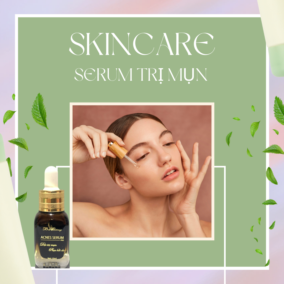 Serum Giảm Mụn Thâm Acnes Serum Bà Thông  Chiết Xuất Từ Thảo Dược Thiên Nhiên, An Toàn,