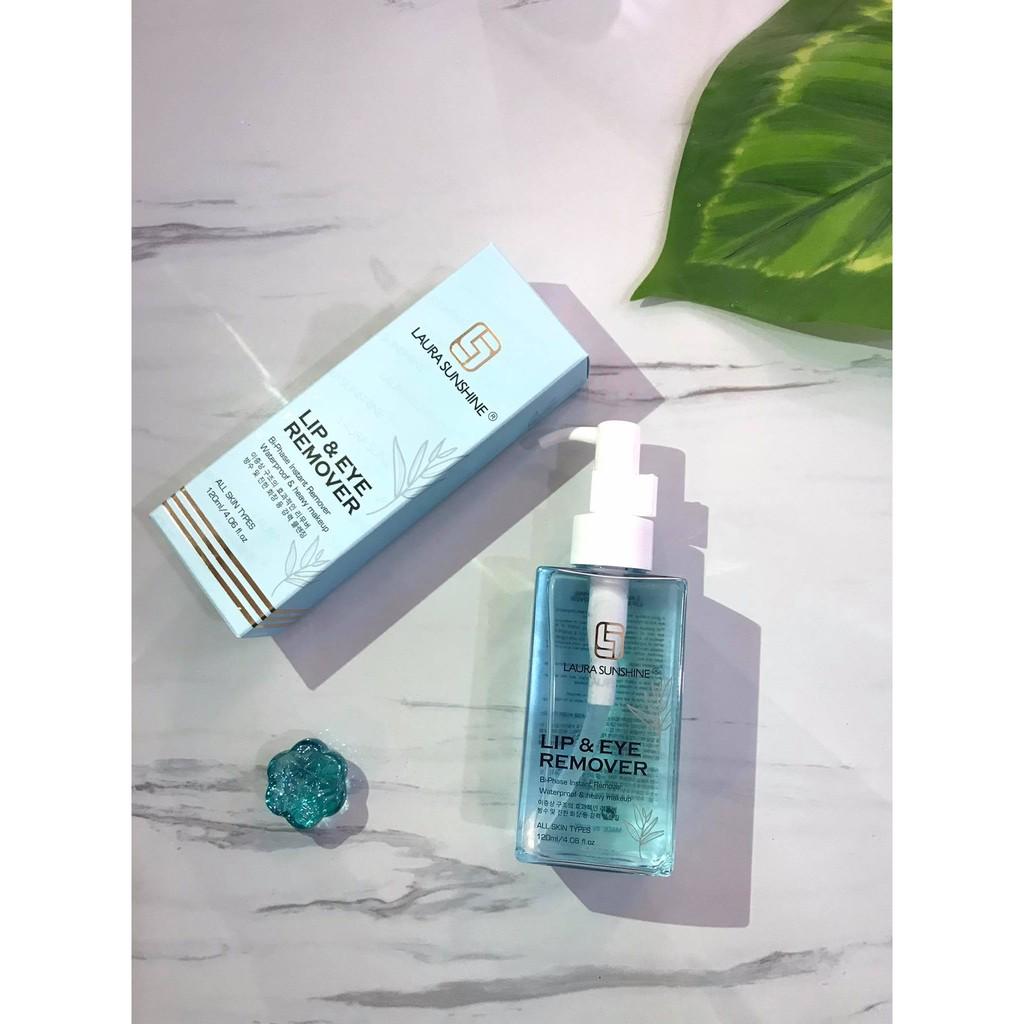 NƯỚC TẨY TRANG MẮT MÔI 2 LỚP HÀN QUỐC LAURA SUNSHINE LIP & EYE REMOVER NHẬT KIM ANH