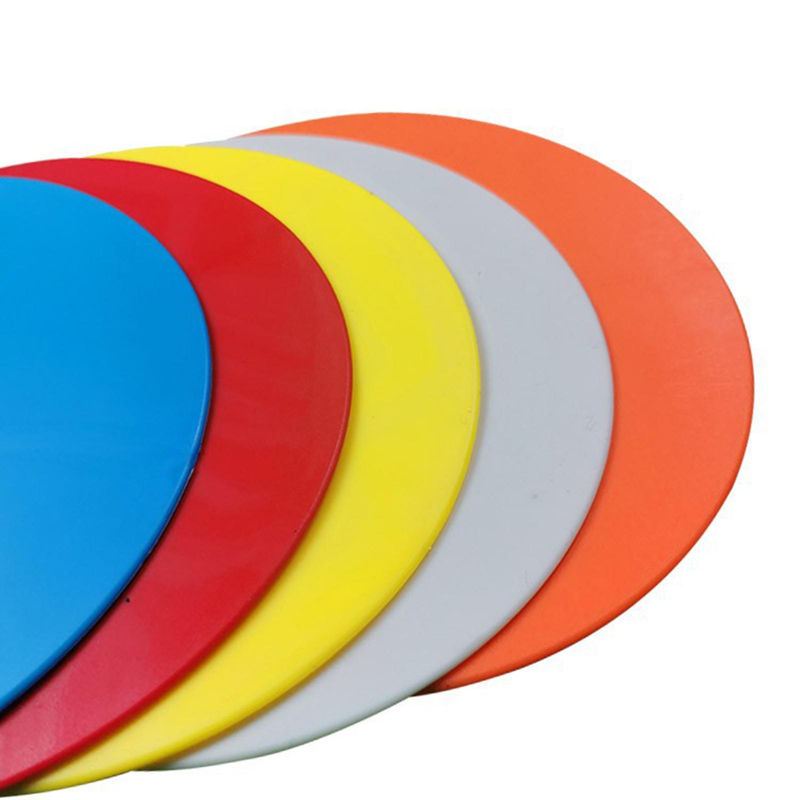 10Pcs Flat Cones Non Slip Training Spot Markers for Boxing Baseball Soccer