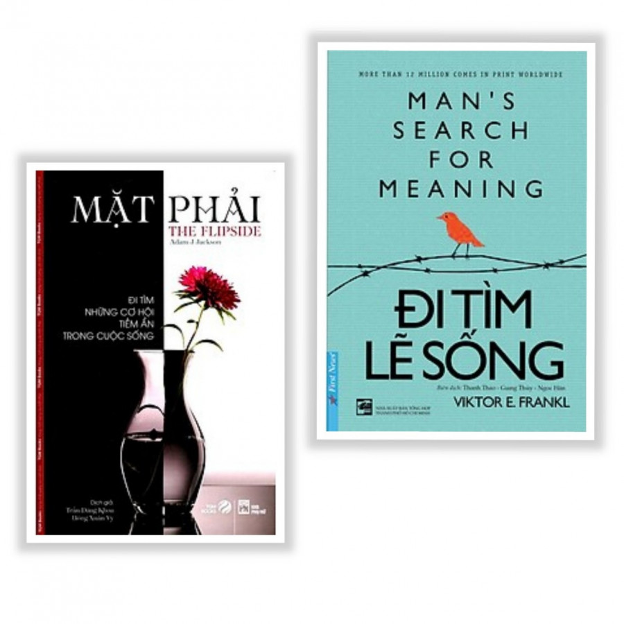 Combo sách hay về mục đích sống : Mặt phải - đi tìm những cơ hội trong cuộc sống + Đi tìm lẽ sống - Tặng kèm bookmark thiết kế