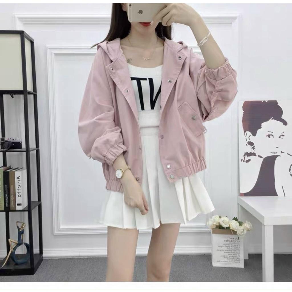 ÁO KHOÁC NỮ CHẤT KAKI 1 LỚP THIẾT KẾ GIẢN ĐƠN CỰC NGẦU SIÊU PHẨM DUYÊN DÁNG CỦA CÁC NÀNG