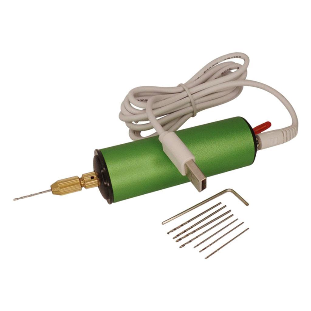 Drills Handheld Micro USB Drill +8pcs