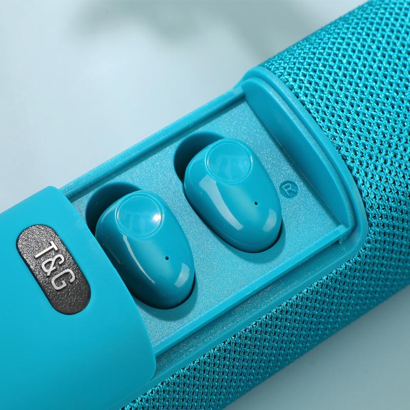 Loa Bluetooth không dây di động 3 trong 1 Tai nghe Bluetooth Pin 1500mAh Power Bank Tai nghe nhét trong tai mini Loa siêu trầm âm thanh nổi Màu sắc: ĐEN