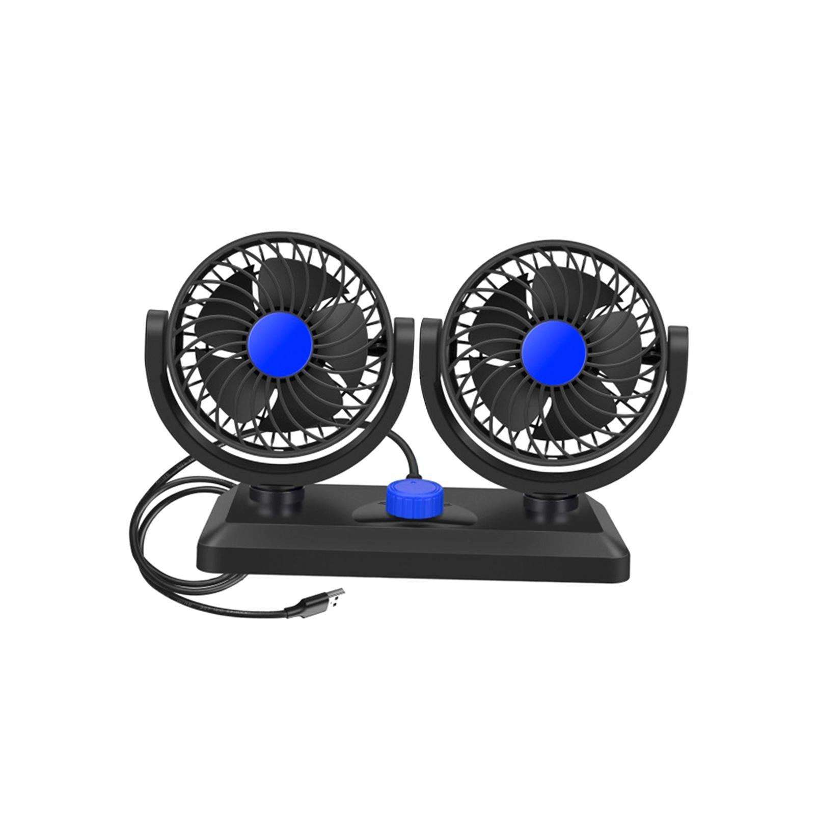 Car Fan Auto Cooling Fan Keep Air in Vehicle Fresh and Degree Rotatable Strong Wind Circulation Fan for Boat