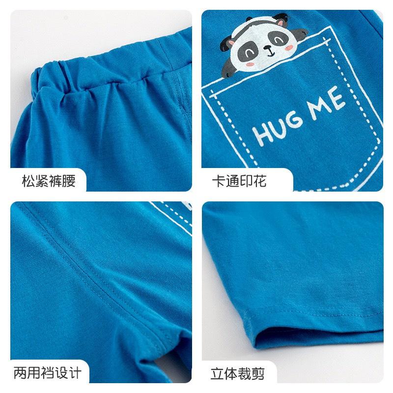 Quần Short Bé Trai Quần Đùi Trẻ Em Thú Hoạt Hình Vải Cotton Cao Cấp Co Giãn 4 Chiều Cho Bé 8-25kg - SUMO KIDS