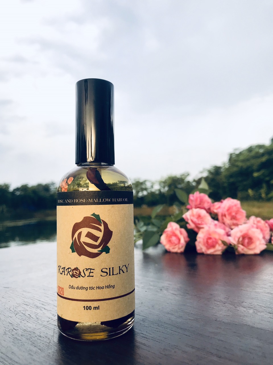 Dầu Dưỡng Ủ Tóc Hoa Hồng Karose Silky (100 ml)