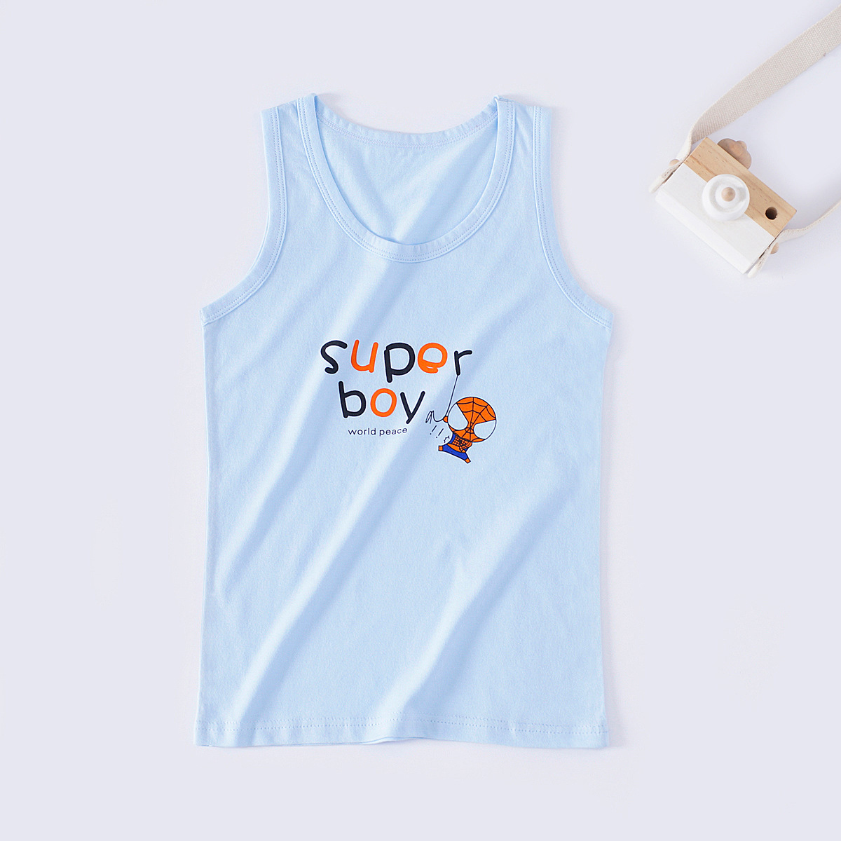 Áo ba lỗ bé trai áo ba lỗ cho bé in hình ngộ nghĩnh chất cotton