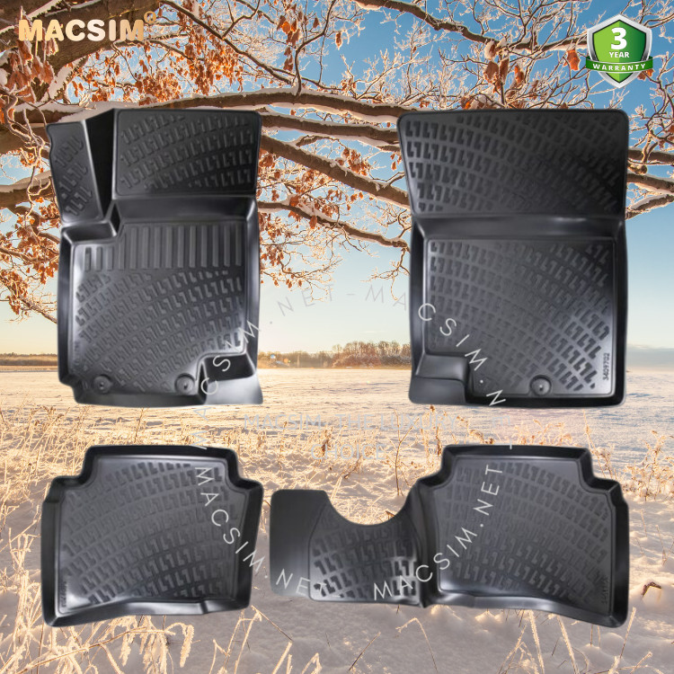 Thảm lót sàn ô tô nhựa TPU Silicon Hyundai I20 first generation 2008-2014 Nhãn hiệu Macsim