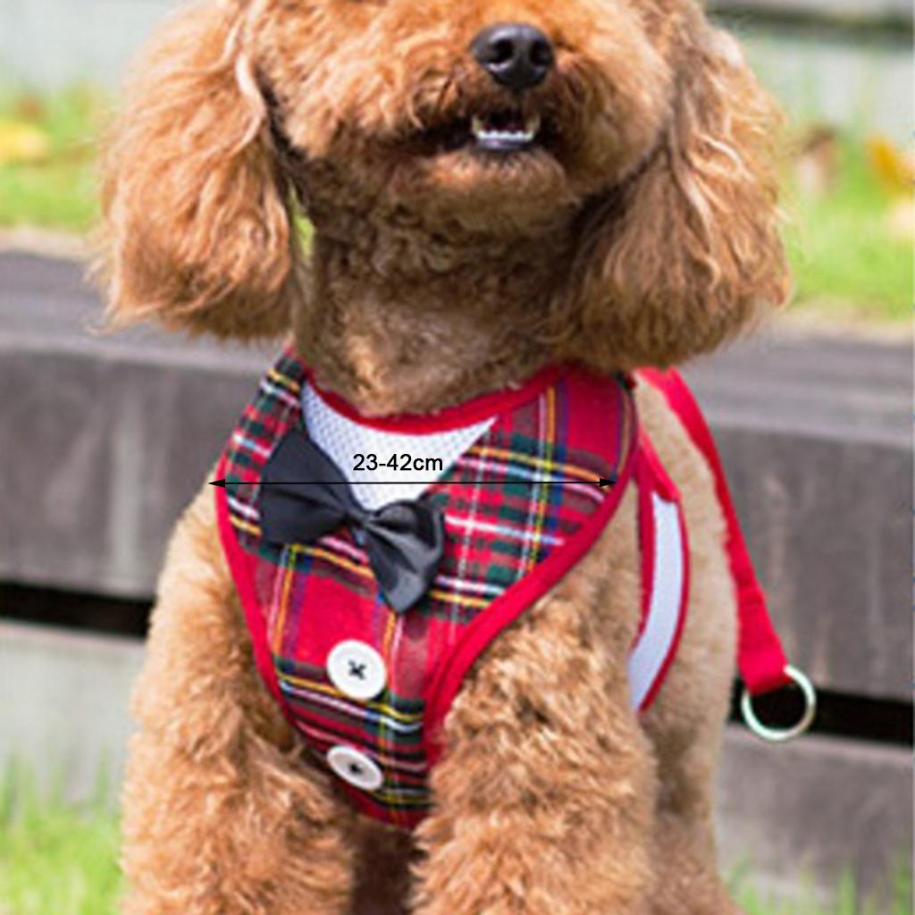 Adjustable Dog Leash Puppy Harness Vest with Handle for Small Dog ##1