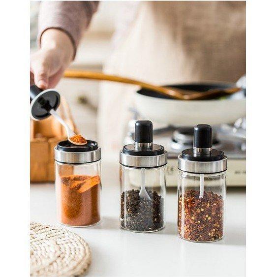 Hũ Đựng Gia Vị Có Muỗng Tiện Lợi