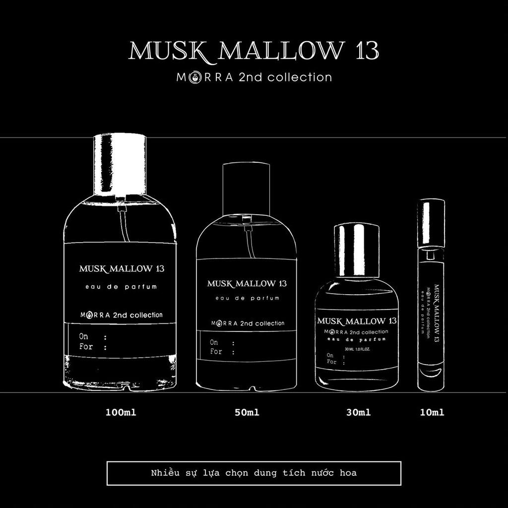 Nước Hoa Nam Nữ Morra Musk Mallow 13 Chai 100ml Hương Thơm Thuần Khiết, Tinh Tế, Bí Ẩn  - Dạng Xịt