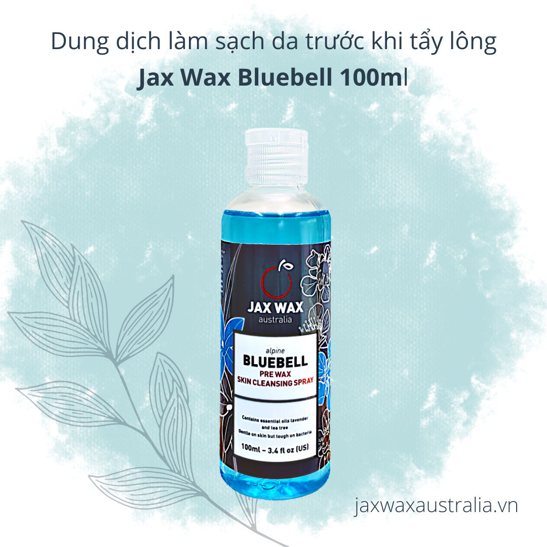 Dung dịch làm sạch da trước khi tẩy lông Jax Wax Australia Bluebell Pre Wax Cleanser 100ml