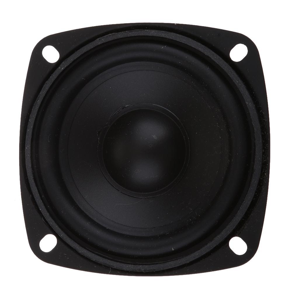 2Piece 3Inch Audio Woofer Bass Speaker 20W Square Loudspeaker High Fidelity
