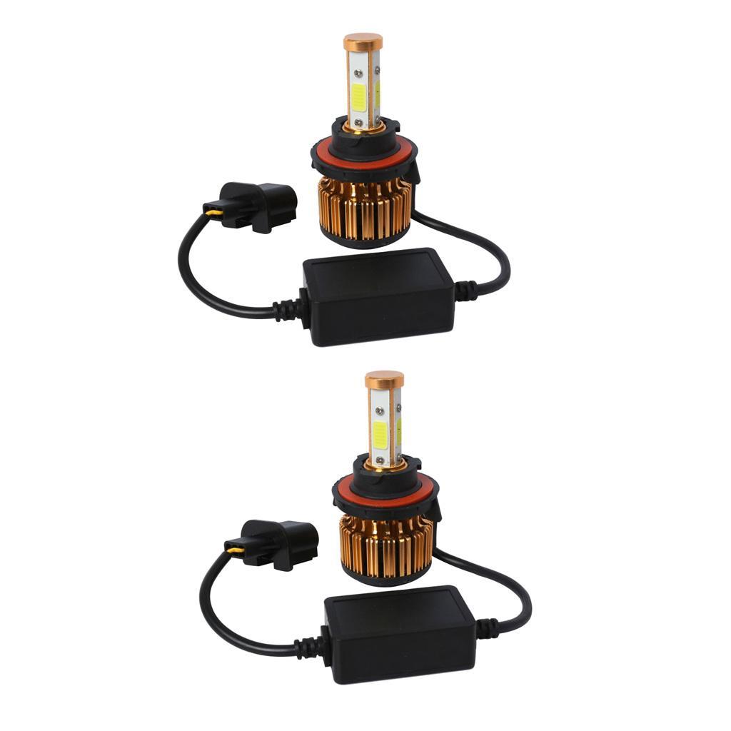 High Quality 2Pcs Car LED COB Headlight Fog Work Light Lamp DRL Gold