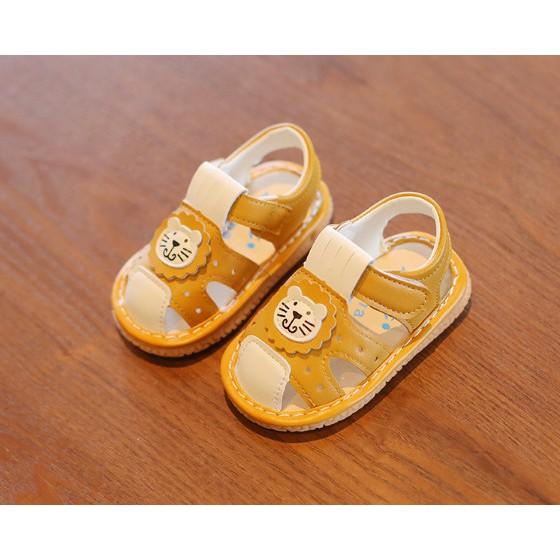 Sandal tập đi dép tập đi cho bé trai bé gái đế mềm hình đáng yêu có kèn