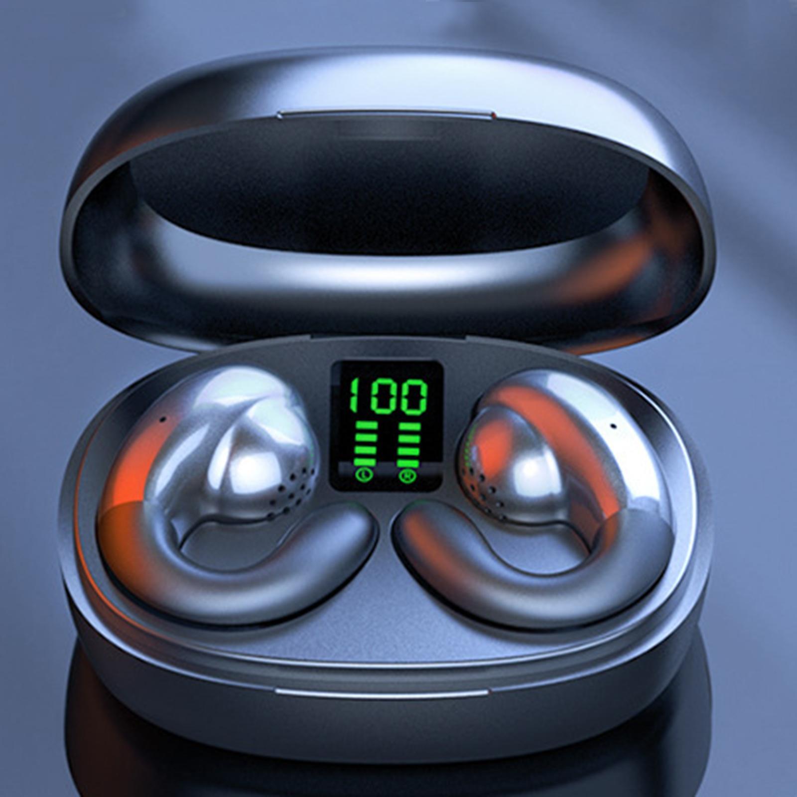 Clip Headphones V5.3 Noise Cancelling for Workout Working Computer