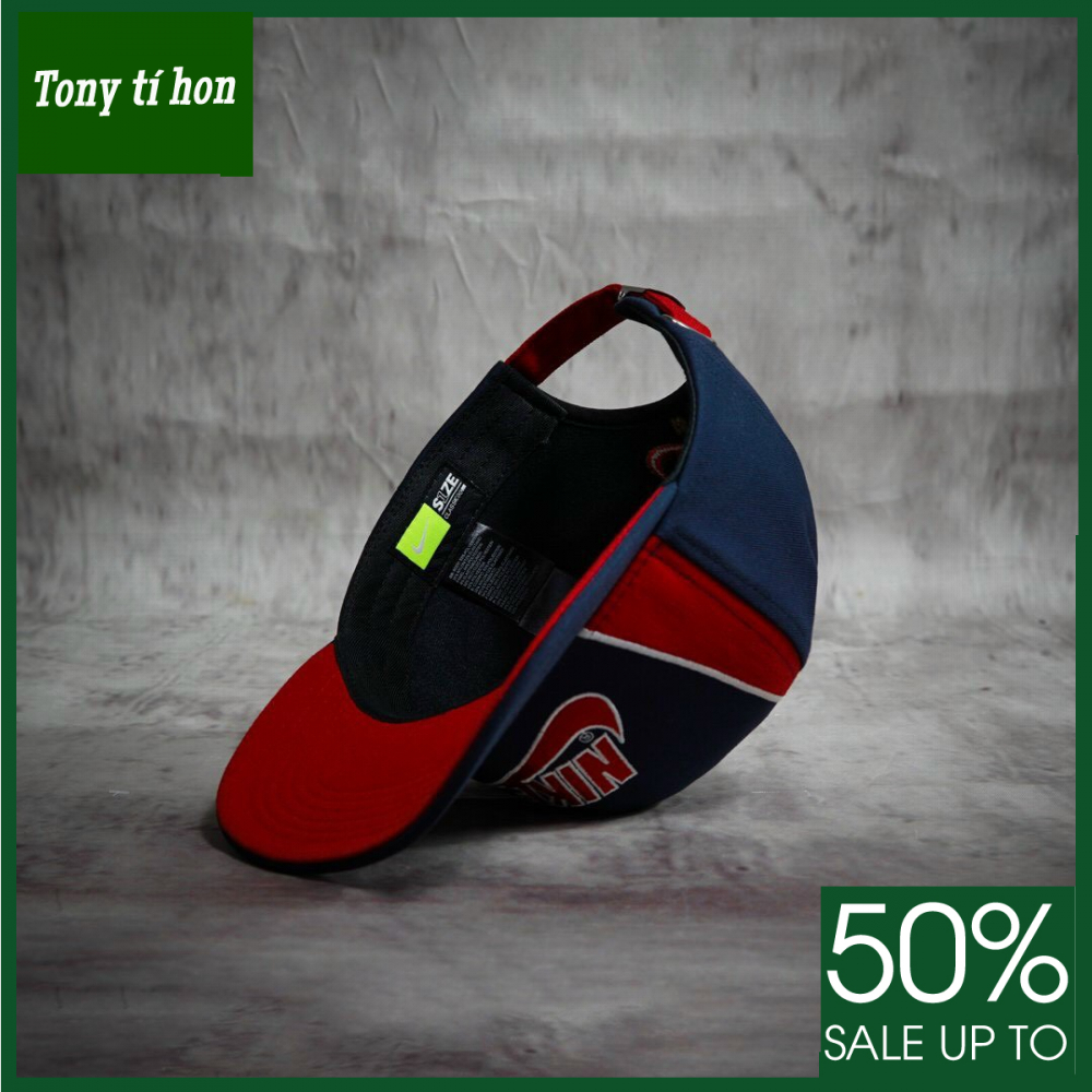 Tony tí hon -  Mũ/nón kết lưỡi trai Golf xanh navy phối đỏ thời trang nam nữ cao cấp