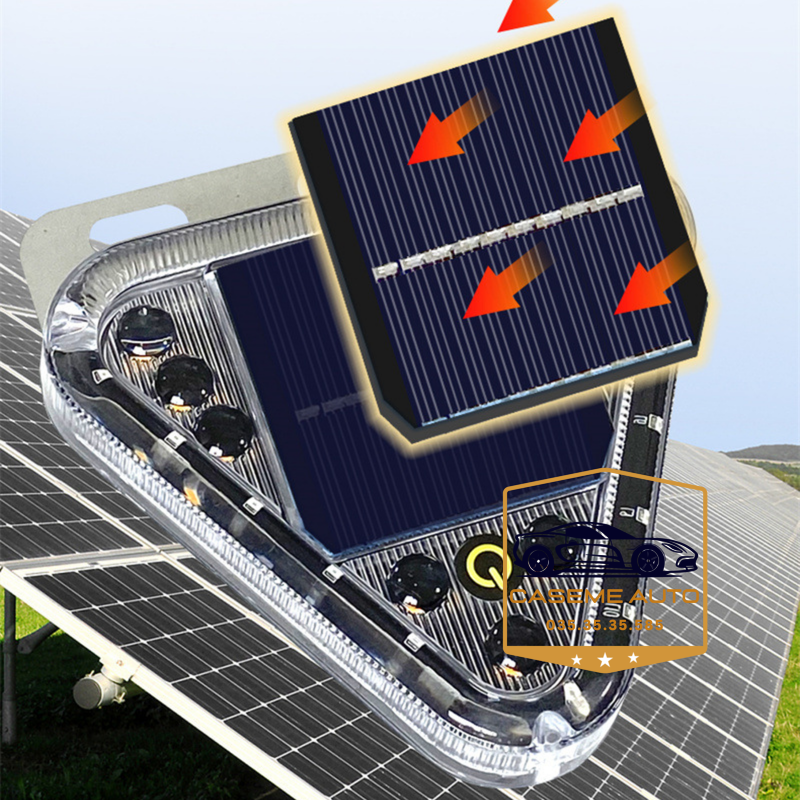 Đèn Hậu Cảnh Báo Năng Lượng Mặt Trời Cho Ô Tô, Xe Tải – Đèn LED Tam Giác Nhiều Màu, An Toàn Khi Lái Xe Ban Đêm - Hàng Nhập Khẩu