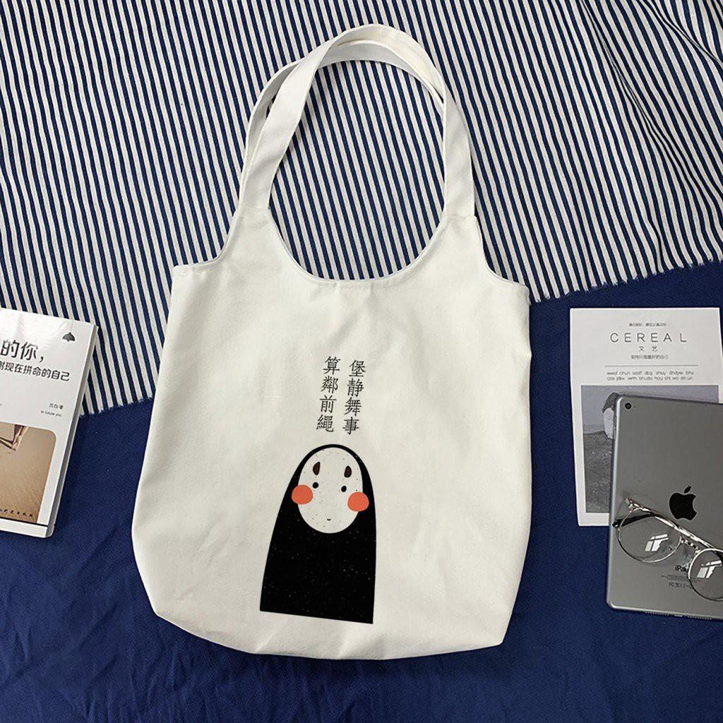 Túi tote vải canvas unisex in hình Chung vô diệm cute cá tính