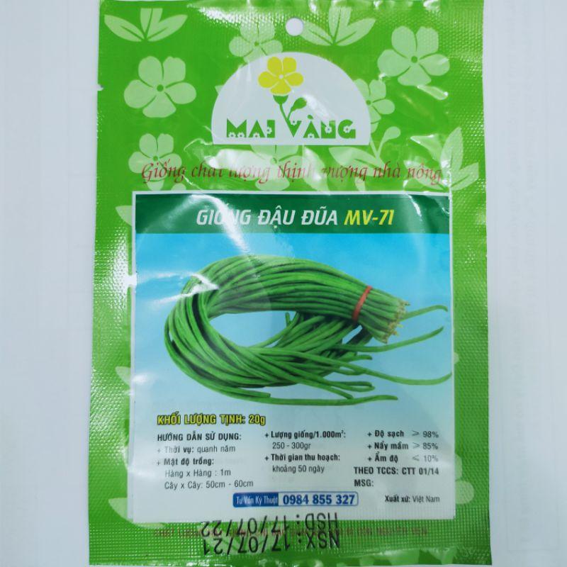 Hạt giống Đậu đũa xanh, đậu đũa tím leo giàn, đóng gói 20gr hoặc 10gr tùy loại
