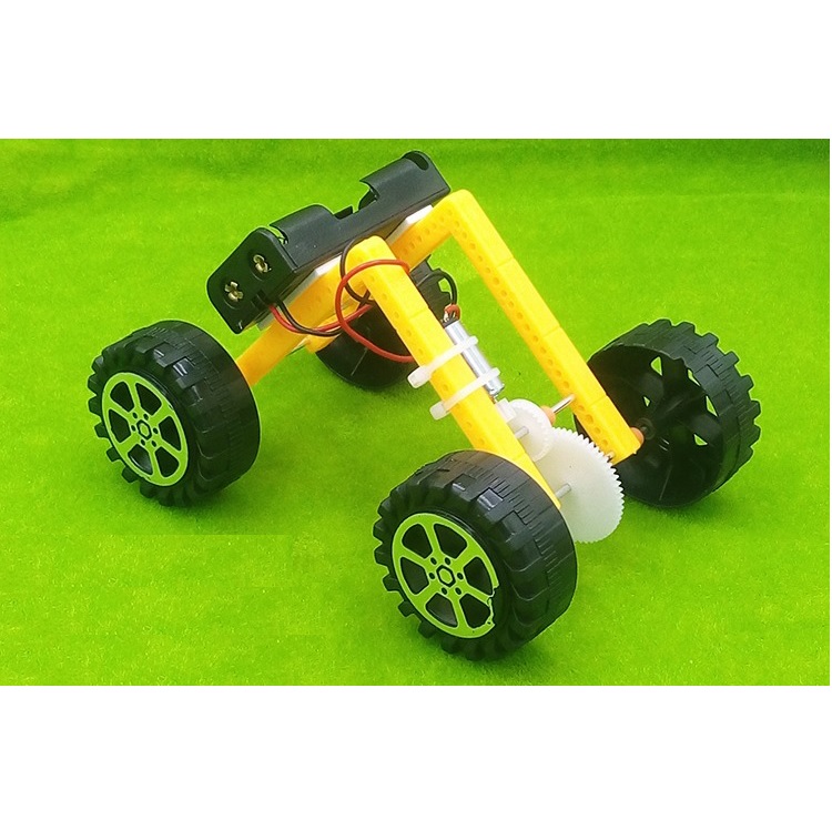 Mô hình chữ L tự ráp đơn giản chạy 2 pin AA