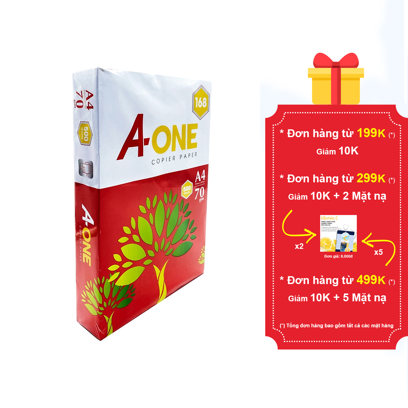 Giấy photocopy Aone 70 A4