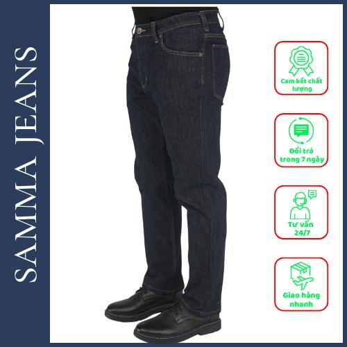 Quần Jean slim fit NAM Q8, Quần bò Nam Ôm Đứng, Chất vải co giãn Cao Cấp, Lịch Sự, Trẻ Trung - thương hiệu Samma Jeans - Đen