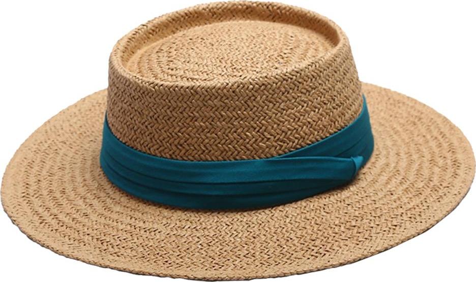 Womens Straw Hat Boater Sun Hat Foldable UV Protection Bucket Fedora Hats Cap