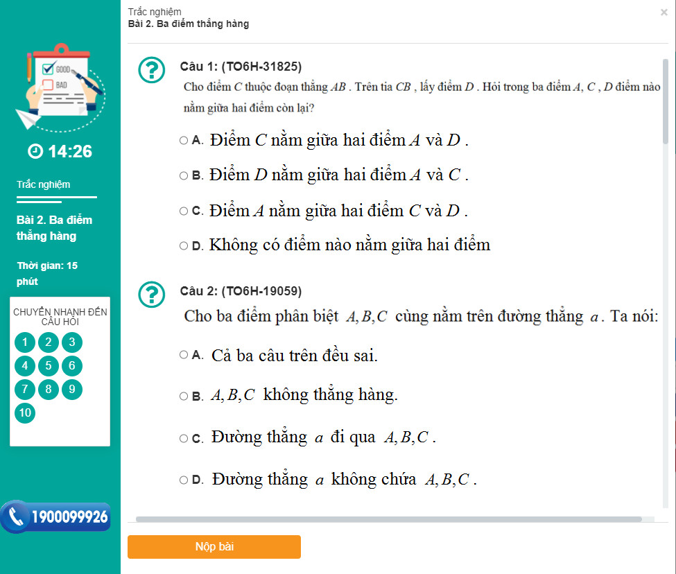 Khóa học HÌNH HỌC 6 - CƠ BẢN + NÂNG CAO thầy Quốc Sơn - 09 tháng