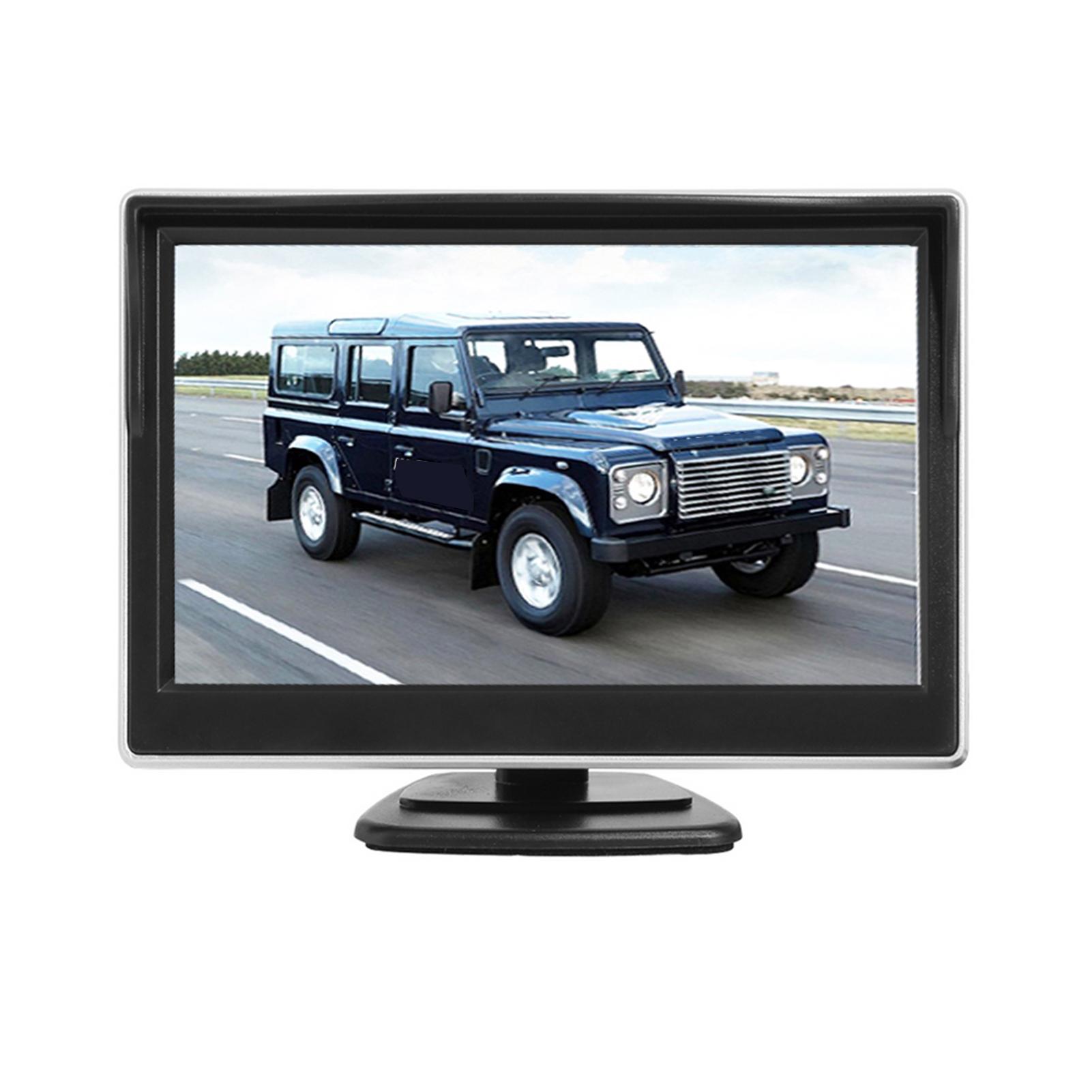 1080P Backup Camera with 5 inch Monitor License Plate Back Up Camera for Car Pickup Truck SUV Rear View Camera