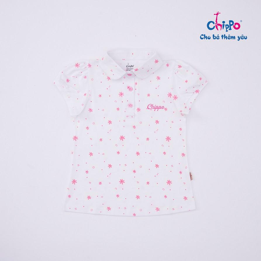 Áo Polo Chippo cho bé gái chất liệu 100% Cotton áo thun sơ mi đi học cho bé từ 7 đến 12 tuổi (24-42Kg