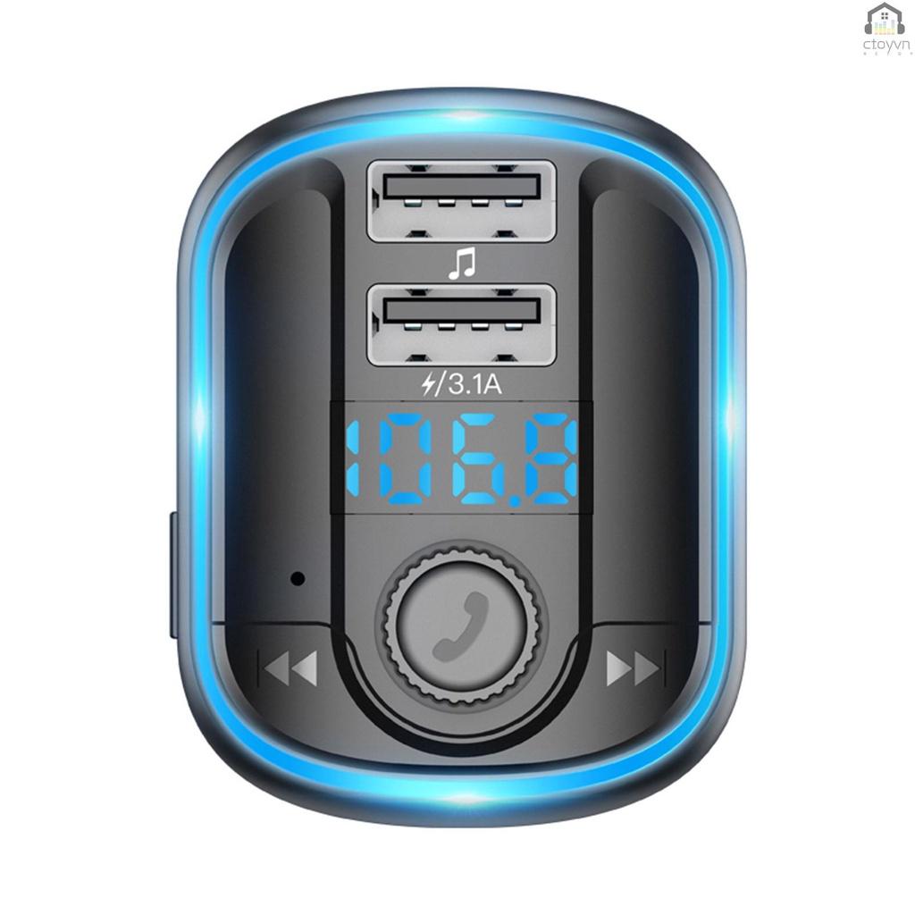 Máy nghe nhạc MP3 bluetooth 5.0 hỗ trợ thẻ TF/U không dây có đèn LED