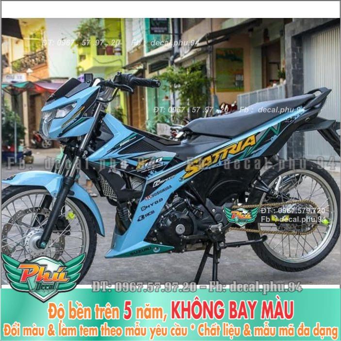 Tem rời Satria Xanh ngọc -1