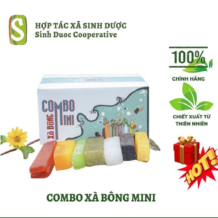 Vụn xà bông Sinh Dược, combo xà bông mini 500gr, xà phòng thơm từ thảo dược thiên nhiên, xà phòng tắm gội hàng ngày thay sữa tắm