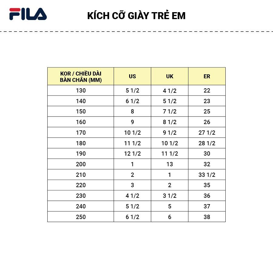 Giày sneaker trẻ em Fila Rayflide 23 Kd - 3XM02316F-154