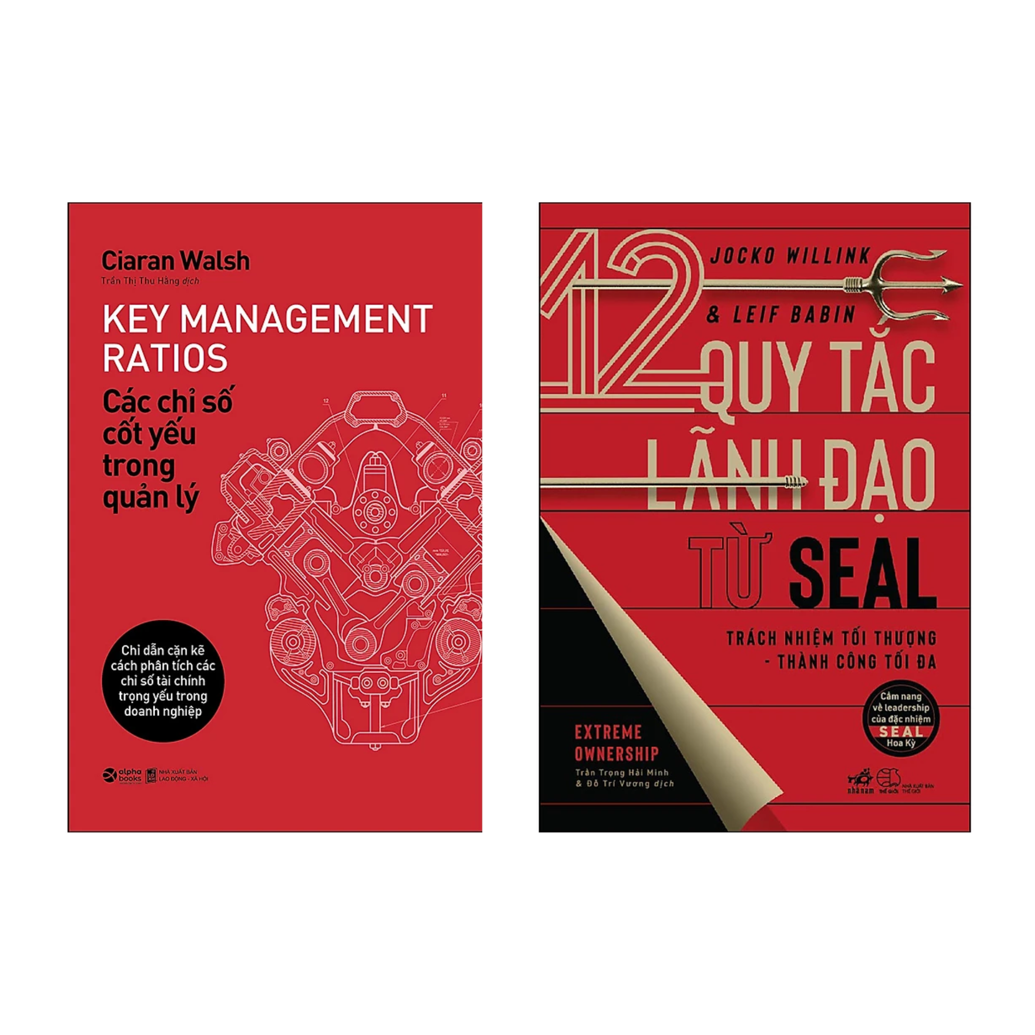 Combo 2 Cuốn Sách Quản Trị: Các Chỉ Số Cốt Yếu Trong Quản Lý + 12 Quy Tắc Lãnh Đạo Từ Seal