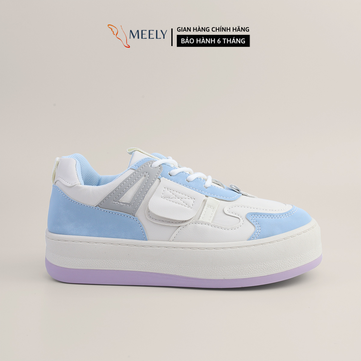 Giày Sneaker Nữ Đế Bằng MEELY, Thể Thao Siêu Nhẹ Đẹp Hot Trend Phù Hợp Với Học Sinh,Sinh Viên - C21