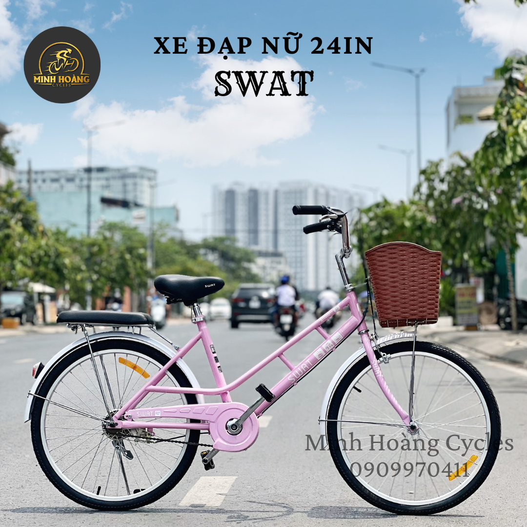 XE ĐẠP NỮ 24IN SWAT - KHÔNG ĐỀ