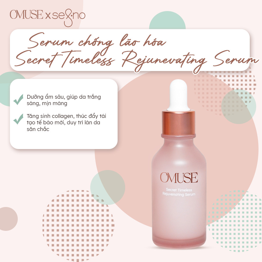 Bộ đôi kem dưỡng & serum O’Muse Secret Timeless Rejuvenating chống lão hóa da - Tặng hộp đặc biệt