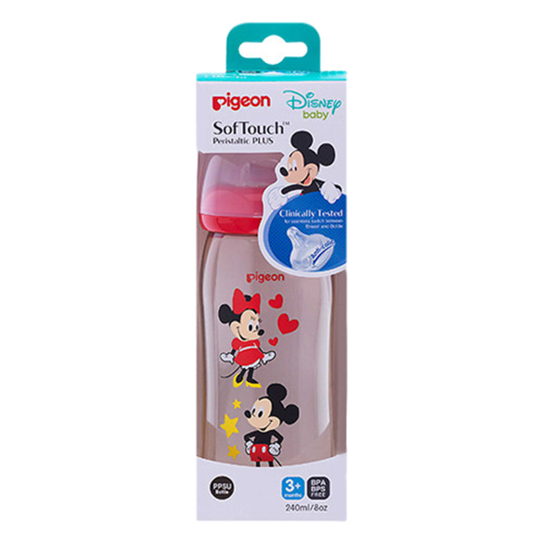 Bình Sữa Disney PPSU Plus Pigeon (240ml) (M)