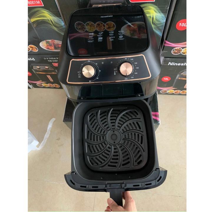 Nồi chiên không dầu 10L Nine Shield KB-8001M , Siêu To Khổng Lồ Thế Hệ Mới Nhất 2021