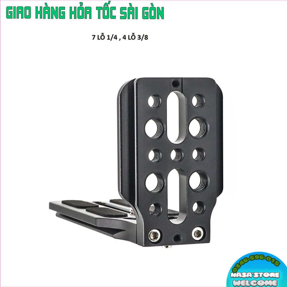 L-Plate đa năng quay và chụp dọc máy ảnh sử dụng cho tripod, Gimbal..