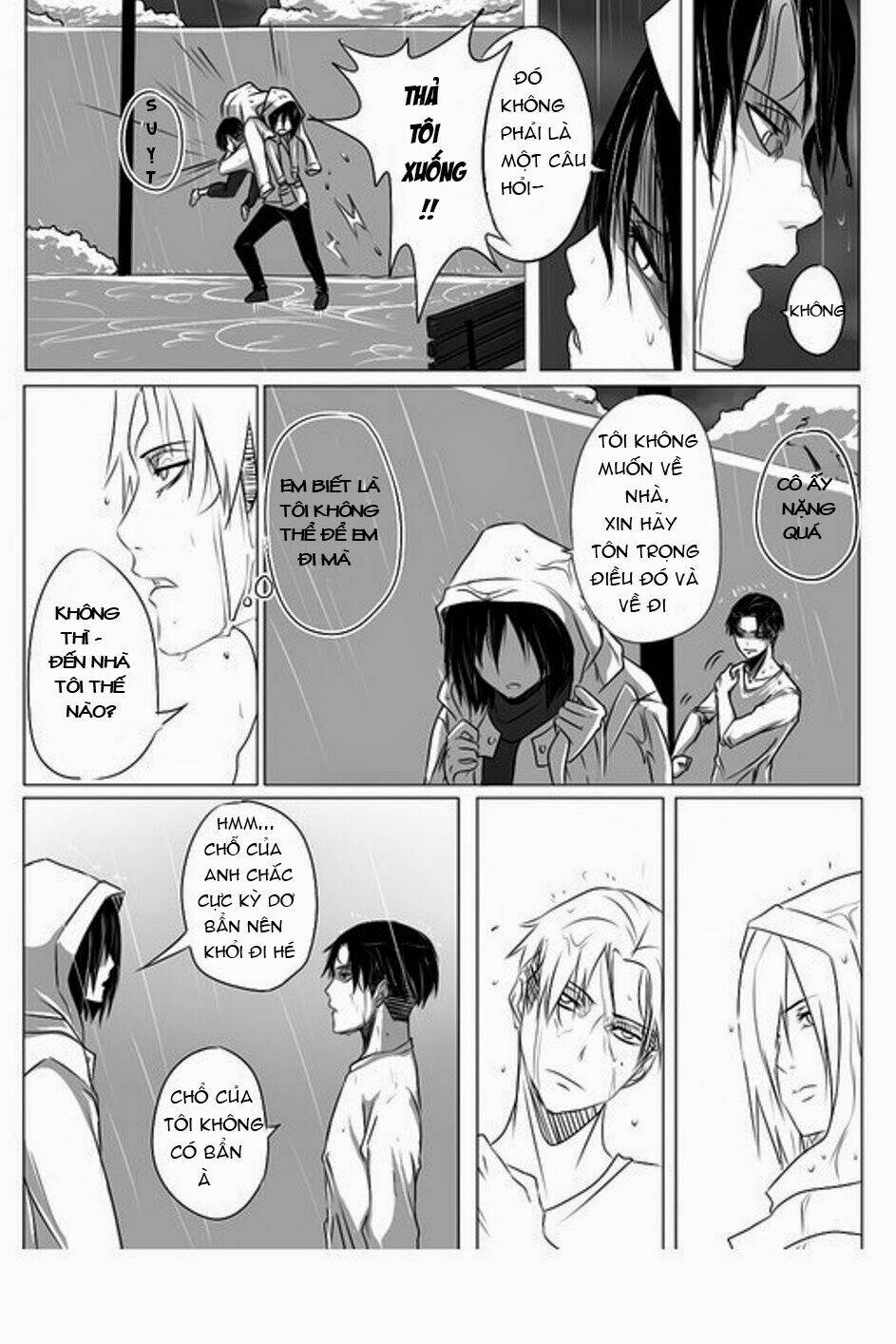 đại chiến titan - doujinshi về cuộc tình tay 4 chapter 4 5